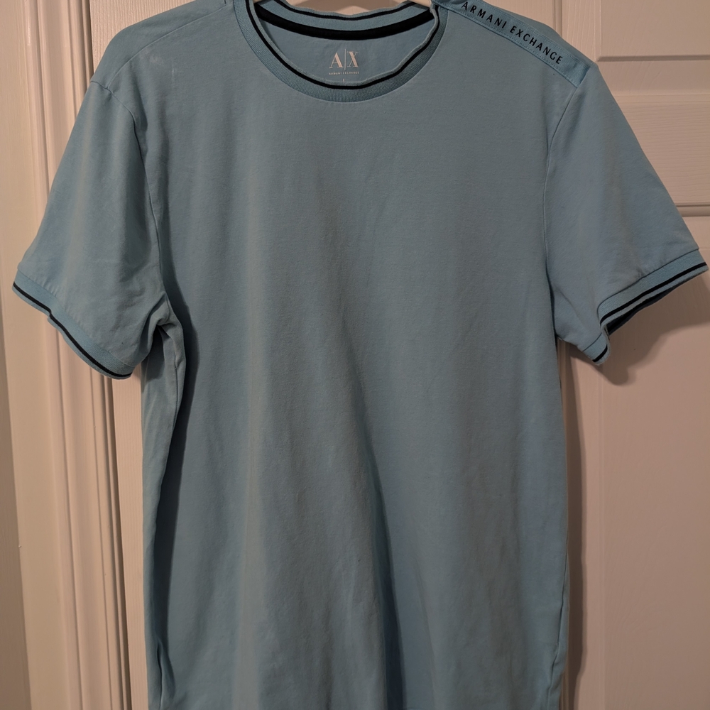 Armani Exchange Light Blue Men's T-Shirt